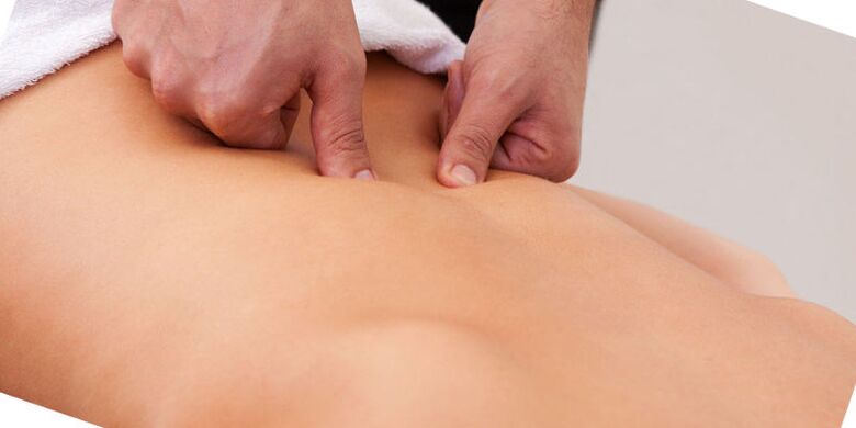 masáž pri bolestiach chrbta